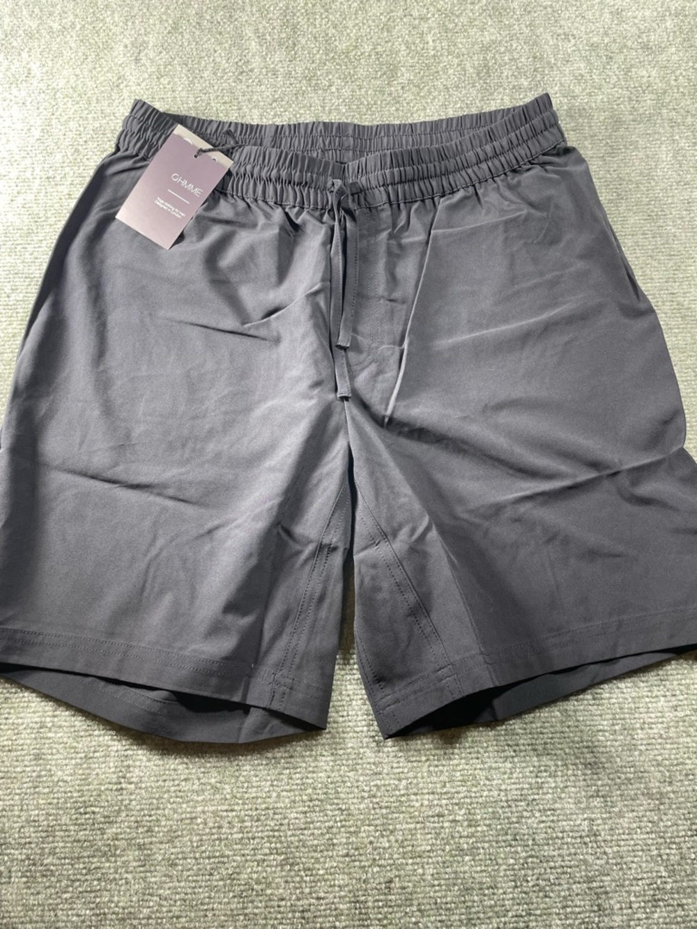 Men's Athletic‎ Drawstring Shorts - Black